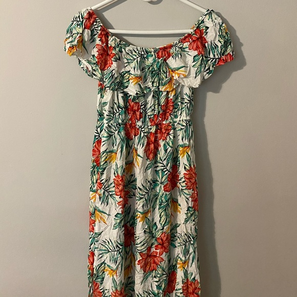 Off Shoulder Floral Maxi Dress - Picture 2 of 2